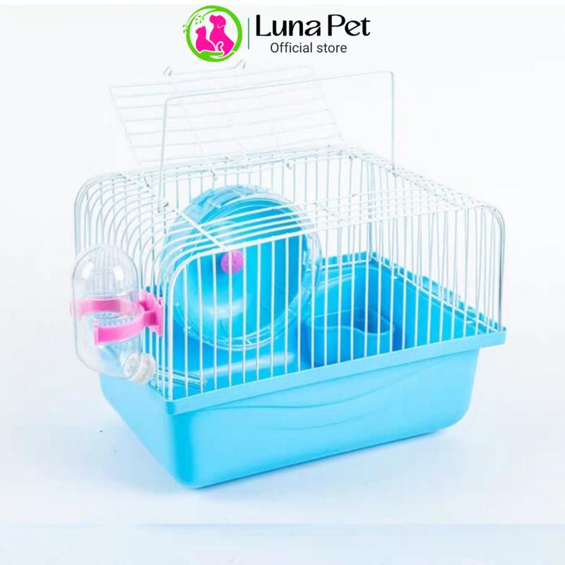 Lồng nuôi hamster Luna Pet LH01- -Chuồng lồng nuôi chuột hamster đầy đủ phụ kiện