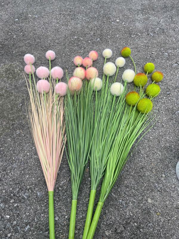 Bông lau 7 quả tròn to đẹp Decor trang trí nhà cửa - Phòng Khách, Decor Phòng tết hoa  lụa