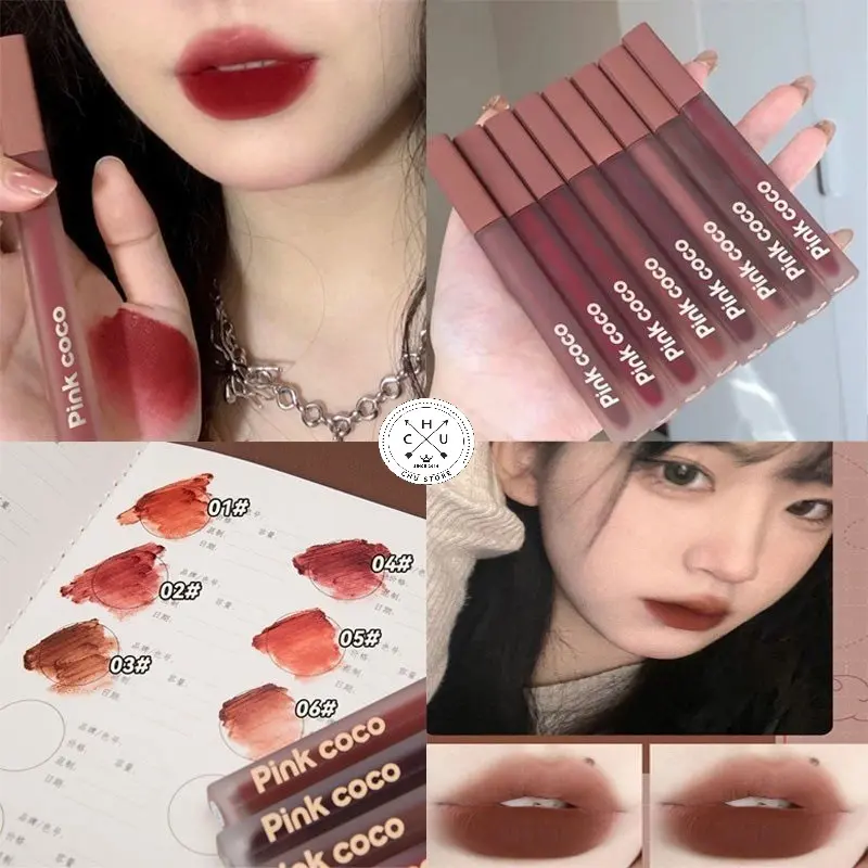 (Rẻ Vô Địch) Son Kem Lì Pink COCO Dưỡng Ẩm Mềm Môi Chống Thấm Nước Lâu Trôi PinkCOCO Son72 S321124456441