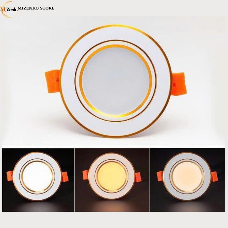 Đèn Led Âm Trần MIZENKO LA5001 A/s 3 Màu Phi 90 - Downlight 9W Trang Trí Phòng Khách, Phòng Ngủ