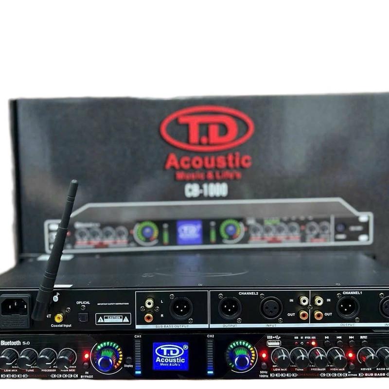 Nâng tiếng Td acoustic CB 1000 - Thiết bị nâng cấp chất lượng âm thanh cho dàn karaoke gia đình - Mixer
