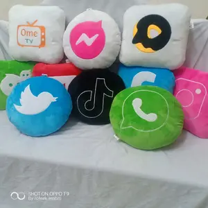 Bantal Aplikasi Sosmed,30x30cm
