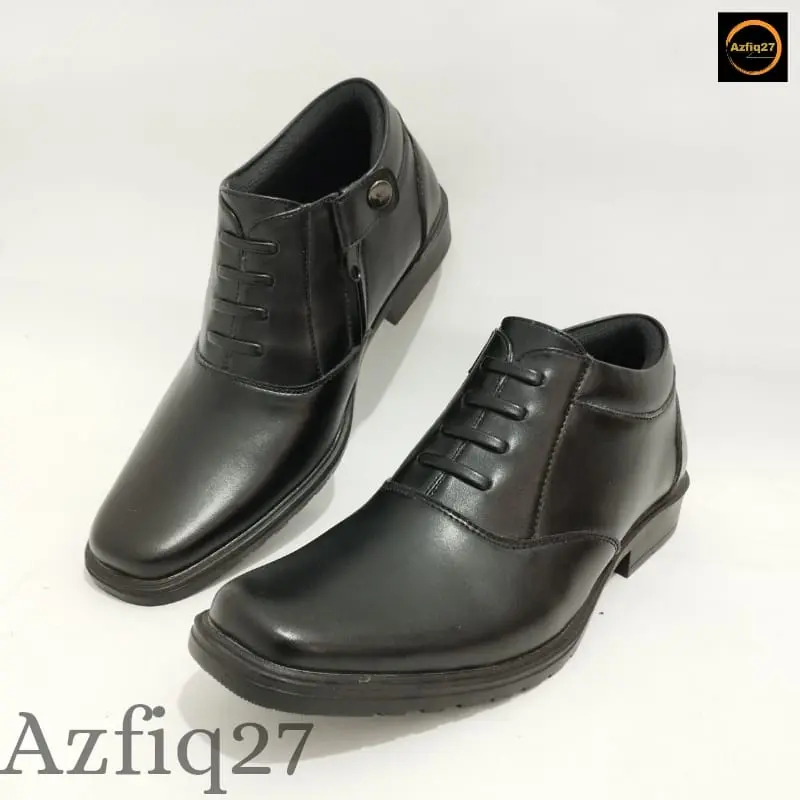Sepatu Pdh Terbaru Model Tali Mati Pengencang Resleting YKK Original Azfiq27 #7 Dop 4
