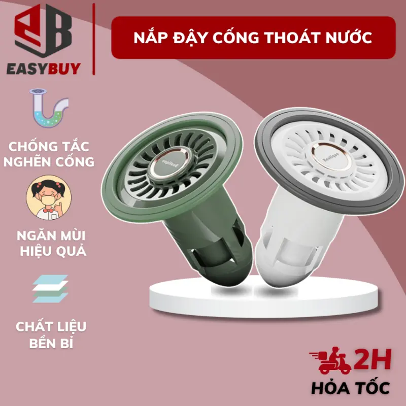 Bộ Nắp Ga Thoát Sàn Ngăn Mùi Hôi Cống Cao Cấp BC025