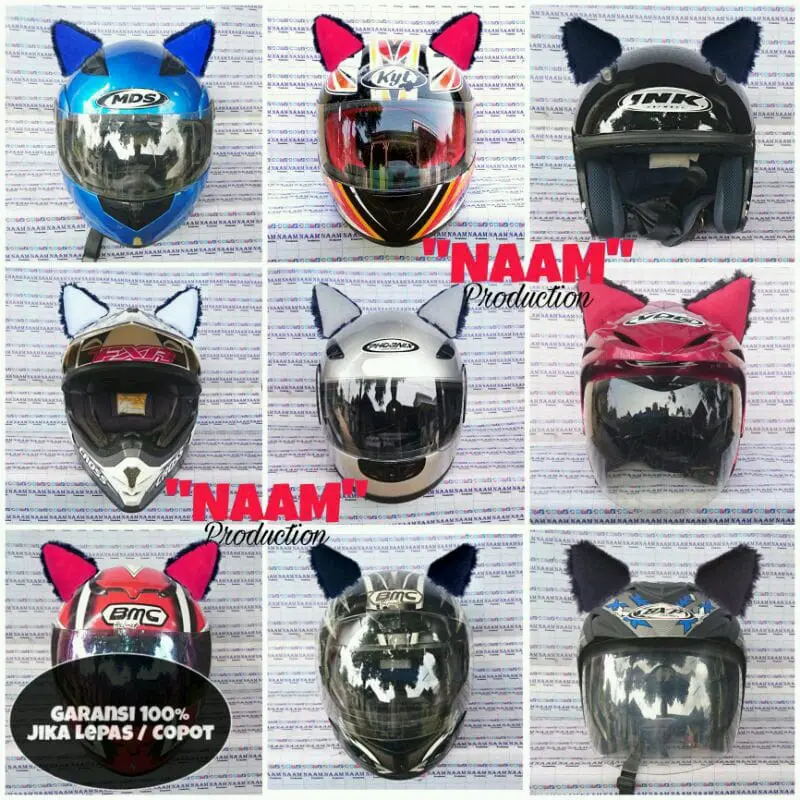 Kuping Kucing Helm, Kuping Helm, Kuping Helm Halfface, Kuping Kucing Helm Bogo, Kuping Helm Fullface, Kuping Macan, Kuping Kucing