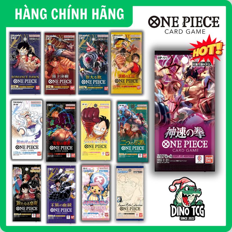 [Chính Hãng] Gói Thẻ Bài Nhân Phẩm ONE PIECE Tổng Hợp Pack Card Game Bandai  - 01 Gói 0