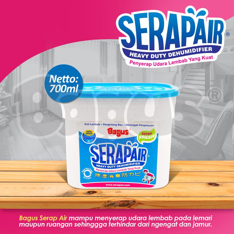 Ikoca Bagus Serapair Square Box serap air 700 ml Extra Fresh Biru W-20402 4