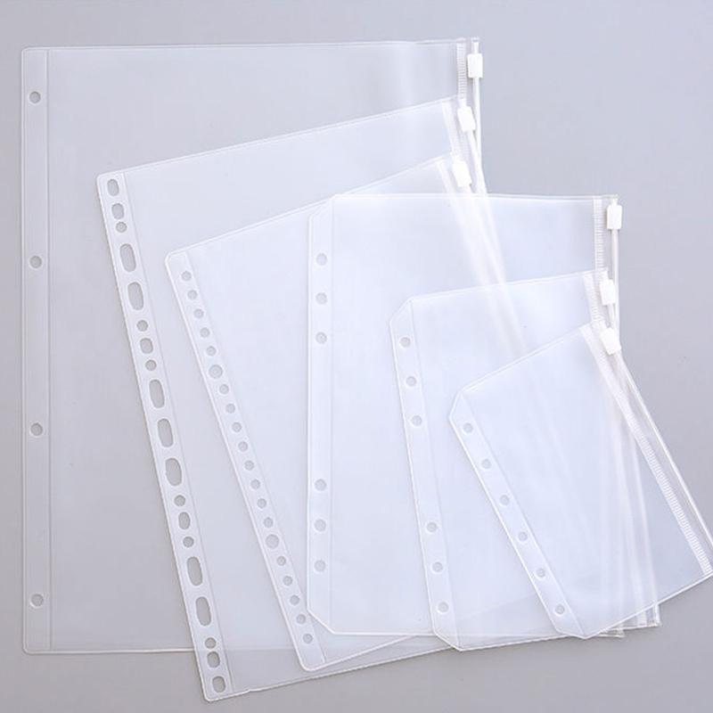 Product Introduction of PVC Loose Leaf Zipper Bag Hand Ledger Loose Leaf Storage Bag 11