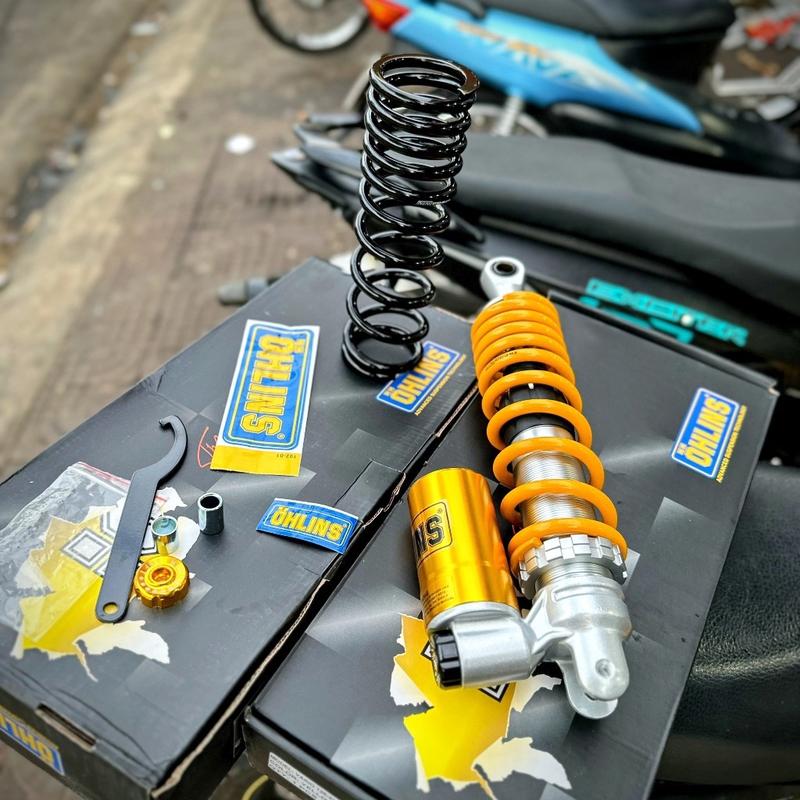 Phuộc Ohlins bình dưới ( tặng kèm 1lò xo ) gắn Vario Vision Click Lead Janus Sh mode ...