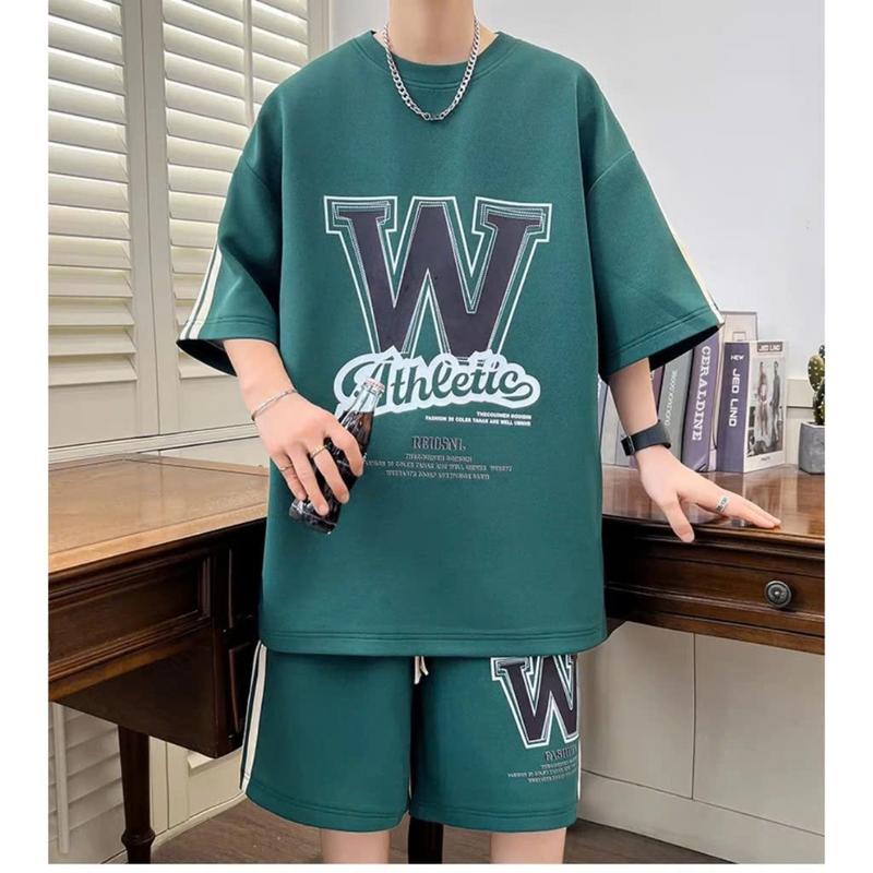 Product Introduction of Bộ Quần Áo Nam Ngắn Tay 45-72kg mẫu chữ W-FASHION. Thiết kế mới cá tính, phong cách. Menswear 8