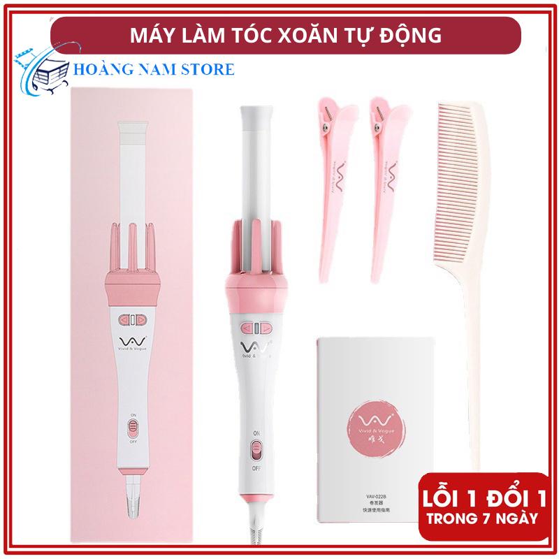 Máy Uốn Xoăn Xoay Tự Động 360 Vivid & Vogue - Máy Uốn Tóc Tự Động Làm Xoăn Cực Nhanh Máy Làm Xoăn