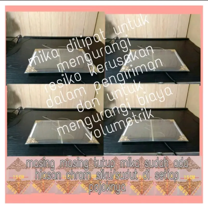 Kotak Hantaran FrameFiber T4 Set Isi 4 Plus Tutup mika 7