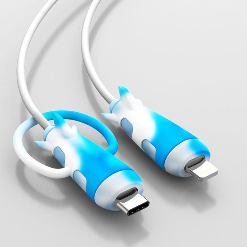 Product Introduction of New Cable Protector Color Cable Winder Soft Silicone Cover Type C Charger Cable Protector Data Line Practical Accessories 9