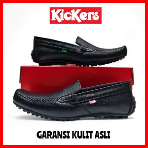 SEPATU PANTOFEL KICKERS PRIA KULIT ASLI SIZE 38 - 44 / SEPATU KERJA KANTOR COWOK / SEPATU PANTOPEL SLIP ON WEDDING
