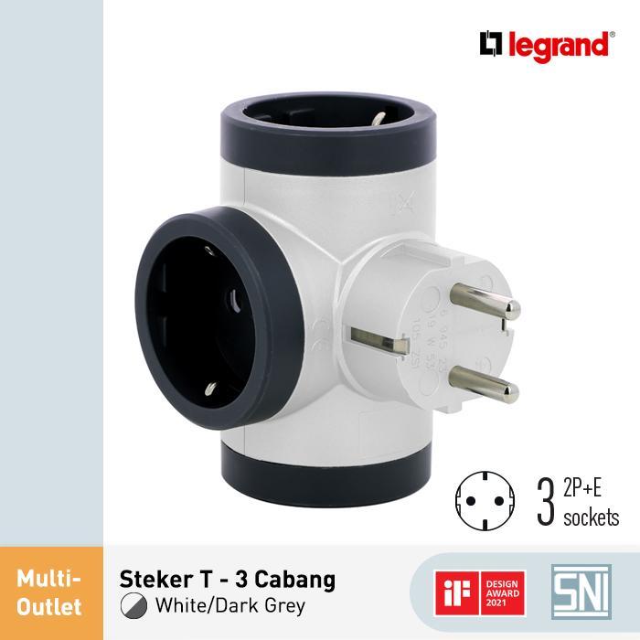 Gambar Legrand Revolution Steker T - 3 Socket 2P+E - LG-694520 dari Legrand Indonesia Kota Administrasi Jakarta Utara Tokopedia