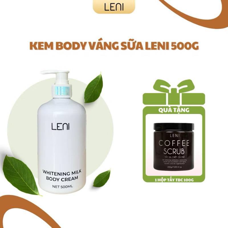 KEM BODY VÁNG SỮA LENI 500G LENI - DƯỠNG TRẮNG BODY