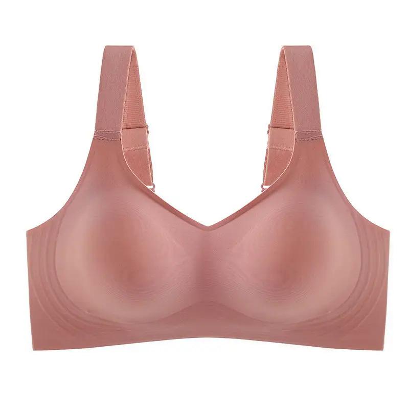 Product Introduction of Beautiful Back Large Size Soft Support Push-up Bra For Women, Seamless One-piece, Wire-free, Adjustable Sports Thin Bra 12