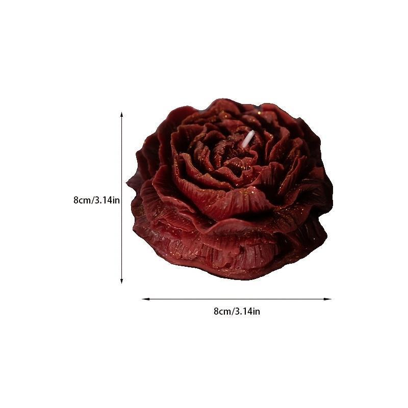 Creative Flower Pattern Scented Candle, 1 Count Decorative Candle, Decorative Ornament for Home Living Room Bedroom, Gift for Friend 1