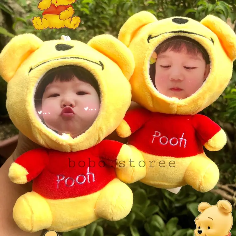 Móc khóa gấu bông in ảnh (không nhận in ảnh) 6