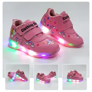 Sepatu LED anak perempuan motif kuda poni TERBARU Fashion