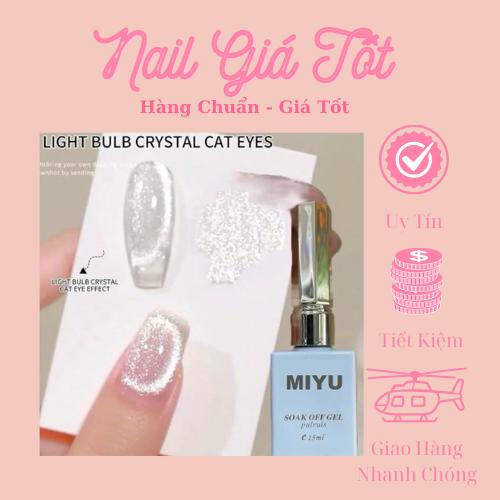 Sơn mắt mèo ánh trăng - nhũ kim tuyến lẻ Miyu siêu sáng Nail Giá Tốt