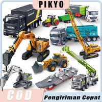 Gambar PIKYO Mainan Mobil Pull Back Paduan Kendaraan Truk Container Pengangkut Mainan Mobil Mobilan Excavator Bulldozer Drill Construction Truk Pemadam Kebakaran - 601-9-DrillCar-1Claw dari PIKYO INDONESIA Kab. Tangerang 1 Tokopedia