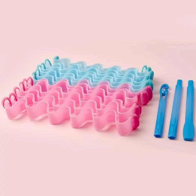 1 Set Heatless Waves Hair Curler, No Heat Damage Wavy Hair Curlers, Heatless Curls For Women & Girls 3