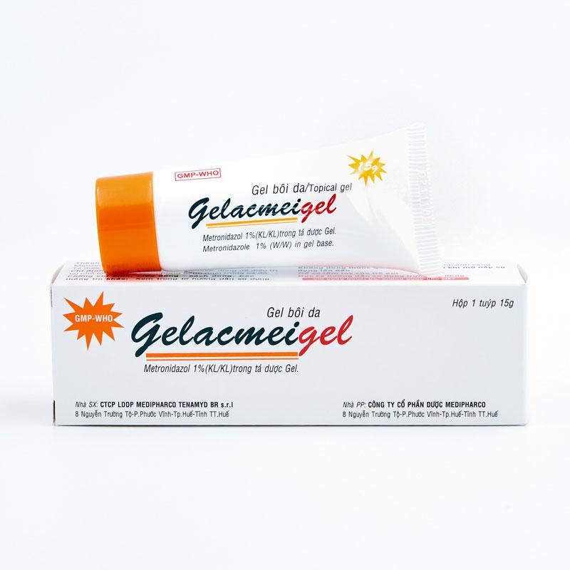  Gelacmigel  metroniazol 1%  Điều trị Demodex Mụn trứng cá Nhiễm Corti Ngứa mặt   CHÍNH HÃNG BV DA LIỄU  