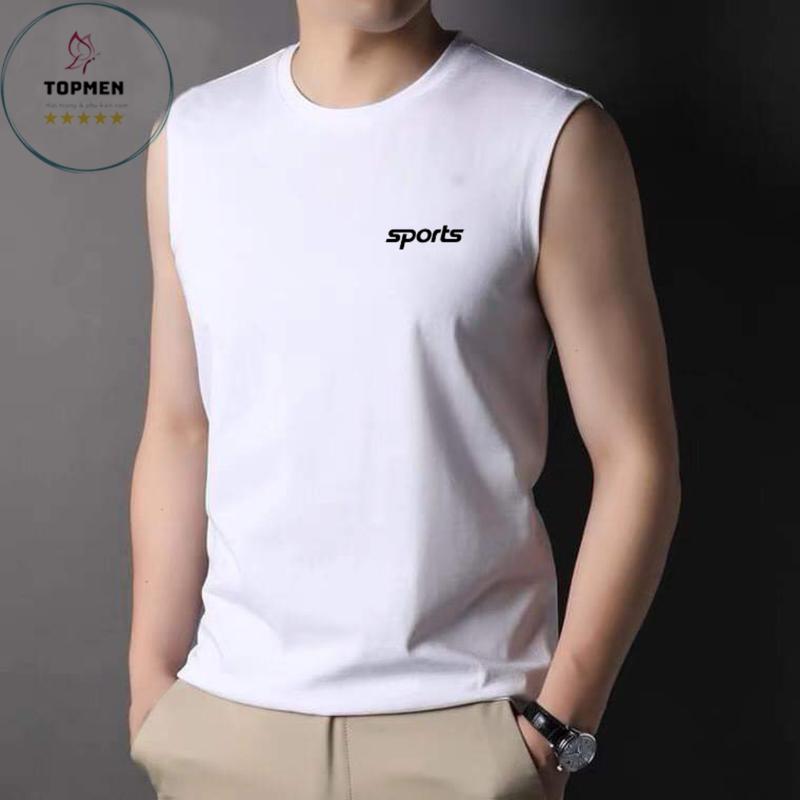  Áo ba lỗ nam Sport chất thun lạnh co giãn thoáng mát mặc nhà thể dục tập gym Menswear 