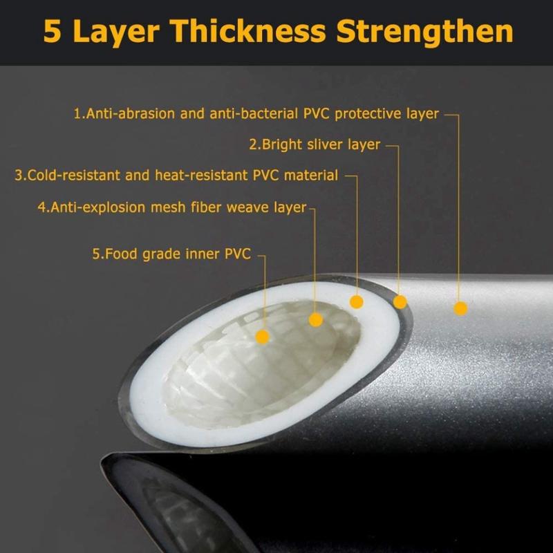 Dây cấp nước, dây sen nhựa PVC 5 lớp cao cấp siêu bền chịu áp suất cao dễ dàng vệ sinh 2