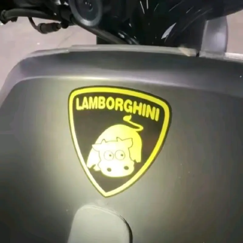 Tem dán xe đạp điện xe máy ô tô  cao cấp ngộ nghĩnh lambo và fera chống nước chống bay màu in UV siêu nét 7