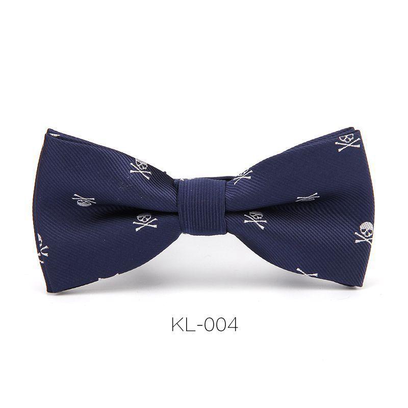 Product Introduction of Men's Korean-Style Skull Bow Tie Dress Banquet Halloween Bow 10