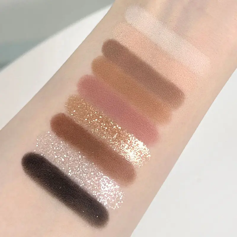 Bảng Phấn Mắt, Màu Ma Thuật Chín Màu, Phấn Mịn, Lì Và Lung Linh, Ngọc Trai, Khoai Tây Mousse, Giá Cả Phải Chăng, Tông Màu Đất, Thích Hợp Cho Mắt 4