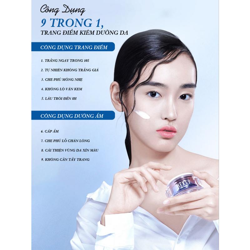 Kem dưỡng ẩm nâng tone Hexze -Bí quyết làn da căng mọng, ấp ẩm, nâng tone, bảo vệ da 2