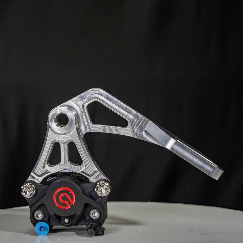 Pát(pass) heo sau  ex150 ex155 nguyên khối Gh racing - size 200mm - 220mm quay lên quay xuống -  phụ kiện thay thế phụ tùng