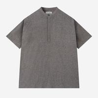 Gambar Baju Muslim Duha Muslimwear - Iyaad Pull-Over Shirt Short Sleeve - Dark Brown dari Duha Muslim Wear Kota Tangerang 1 Tokopedia