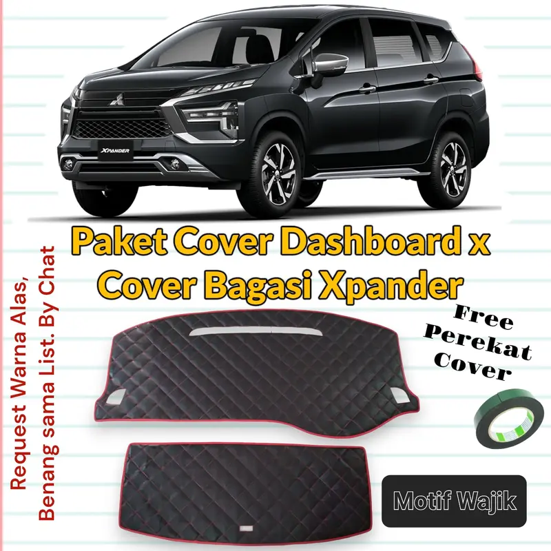 Paket Cover Dashboard Xpander x Bagasi Xpander pelindung Dasbor kulit Car Aksesoris tatakan bunga mobil dasbor  mobil Kendaraan 0
