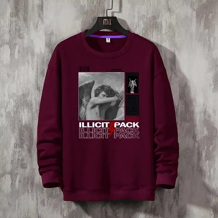 Sweater Unisex ILIIPACK Sweater Unisex M-XXL crewneck basic  fleece sweatshirt  sablon  distro tangan  panjang  pria  tebal Lokal 1