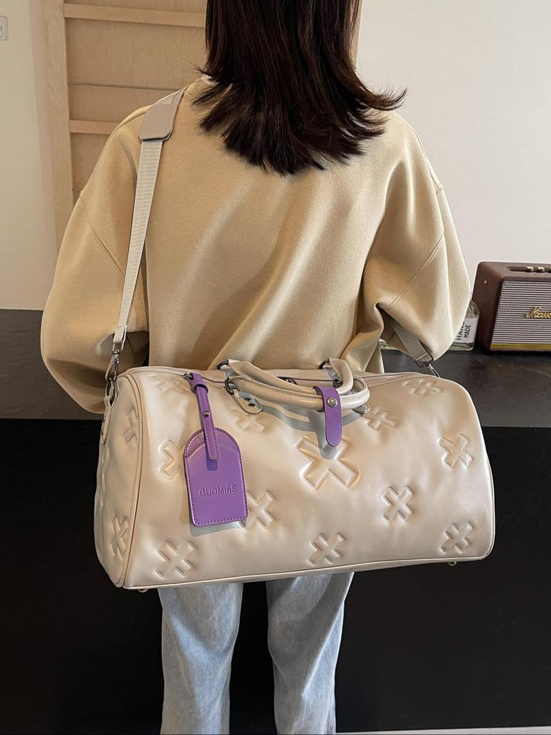 Product Introduction of Women's Crossbody Bag, Fashionable Solid Color Handbag with Adjustable Strap, Casual Versatile Gym Bag for Daily Used, Ladies Purse 8