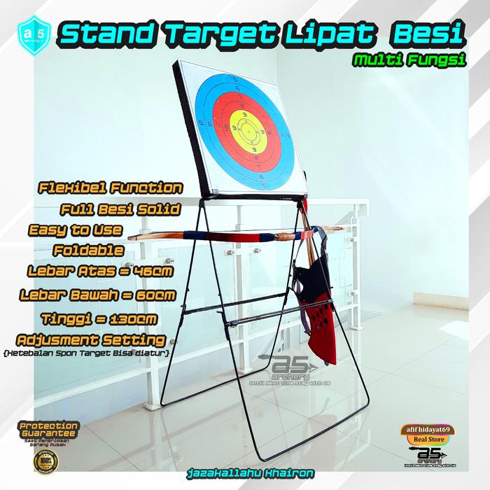 Gambar Stand Target Lipat Besi Solid Olah Raga Panahan Multifungsi dari alima archery Kab. Bandung Tokopedia