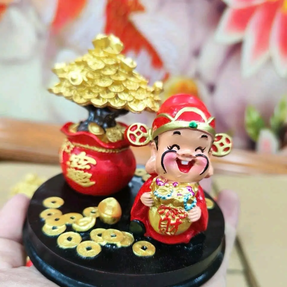 Bộ trang trí thần tài kèm đế mang lại tài lộc cho gia đình bạn - Decor, Decor Phòng