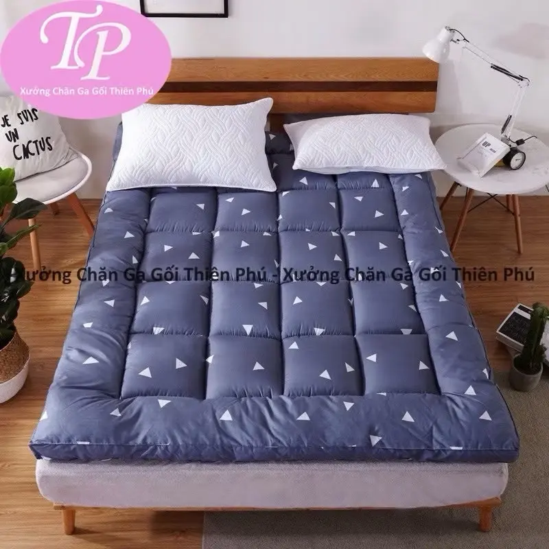 Nệm Topper Nệm Trải Sàn Topper Nệm Cao Cấp Dày 6-8cm - Trải Giường - Trải Sàn - Chống Đau Mỏi Vai Gáy Đủ Size
