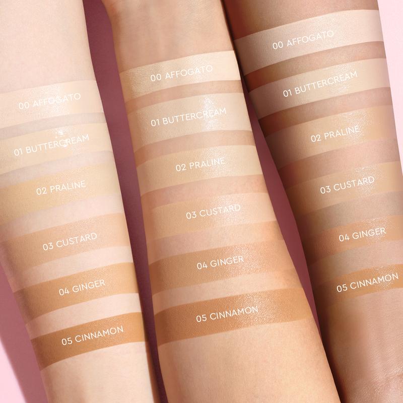 【Hot】Glad2Glow Perfect cover cushion dengan kandungan skincare mencegah kekusaman dan kulit kering sepanjang hari G2G Concealer Foundation Wajah Extract Mencerahkan Lasting Compact 7
