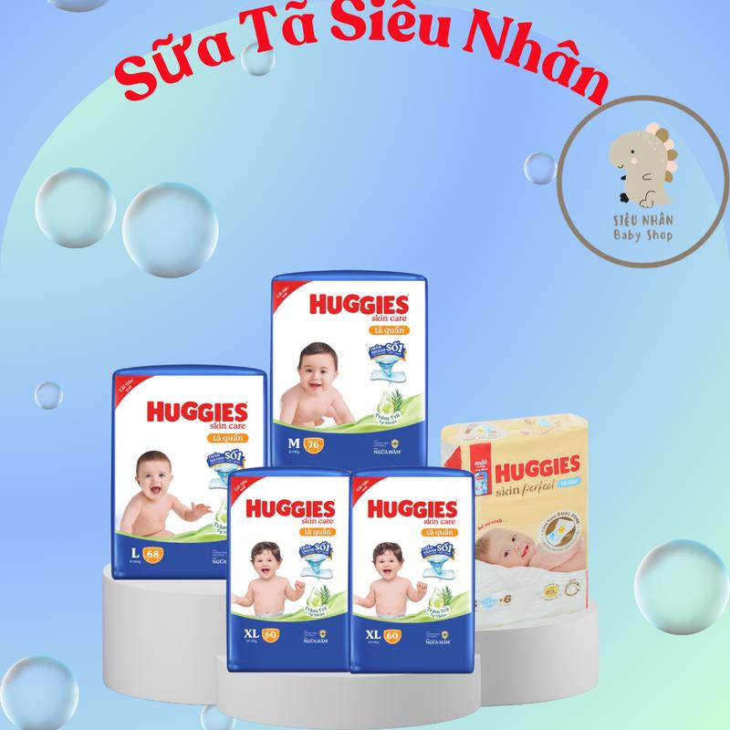 Tã bỉm  quần Huggies Tràm Trà Tự Nhiên Skincare S54+4/M76+6/L68+6/XL60+4/XXL54+4 miếng Cho bé  - Giao bao bì ngẫu nhiên