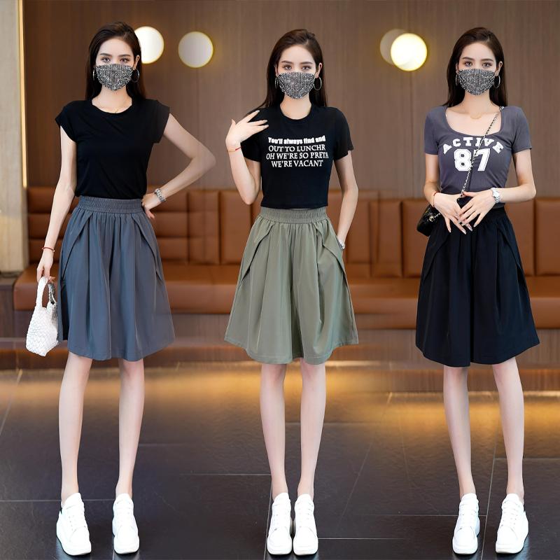 Quần lửng nữ ngang gối dáng váy kín đáo mặc thoáng cạp chun bigsize có túi đựng đồ tiện dụng mặc ở nhà đi thể dục đi chơi hàng đẹp Women Pants chân  váy quan hack dang xinh Nhung culottes quan soo c xinh