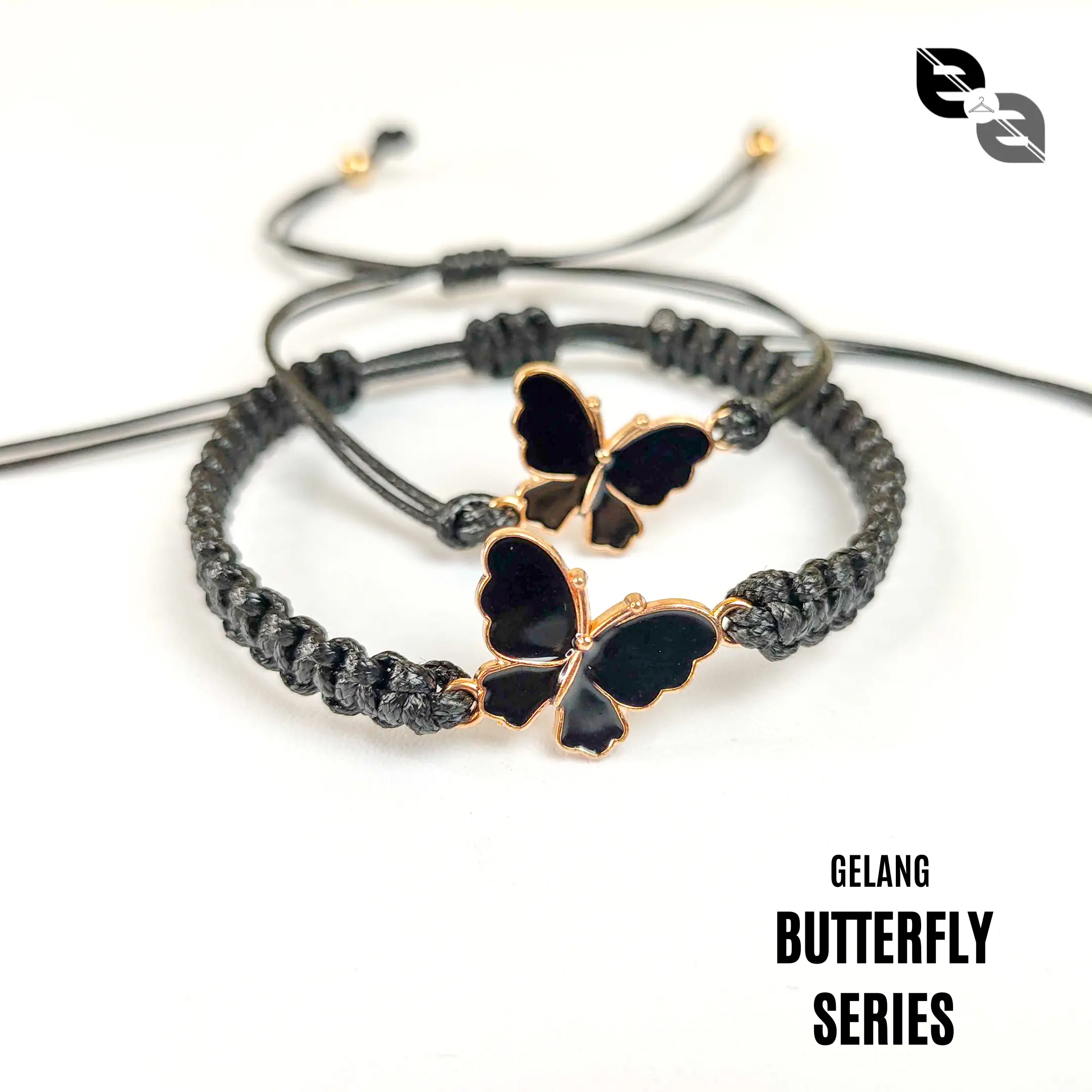 Gelang KupuKupu Korea Simple Anyam Warna Warni Untuk Wanita Perempuan Persahabatan Bestie Tali Bracelets