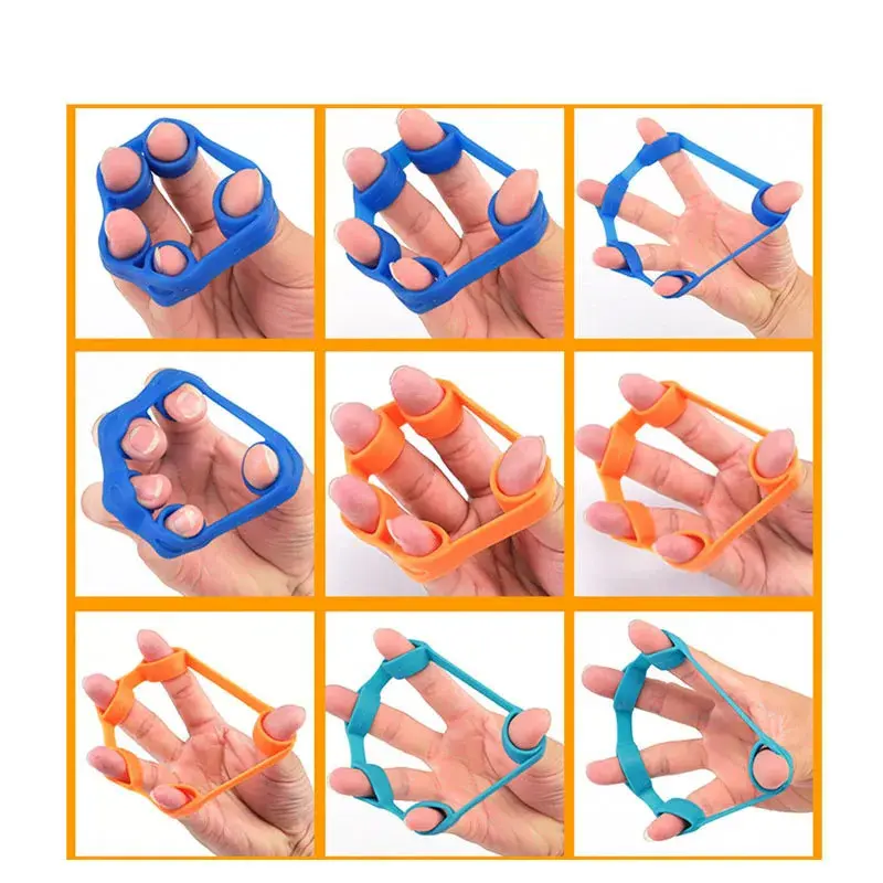Dụng Cụ Kẹp Tay, Dụng Cụ Mở Rộng Ngón Tay Bằng Silicon, Tập Thể Dục, Dụng Cụ Tập Tay Cầm, Dụng Cụ Tập Luyện Sức Mạnh Cổ Tay, Dây Kháng Lực Tập Thể Dục Ngón Tay, Thích Hợp Để Tập Thể Dục Thể Hình 3