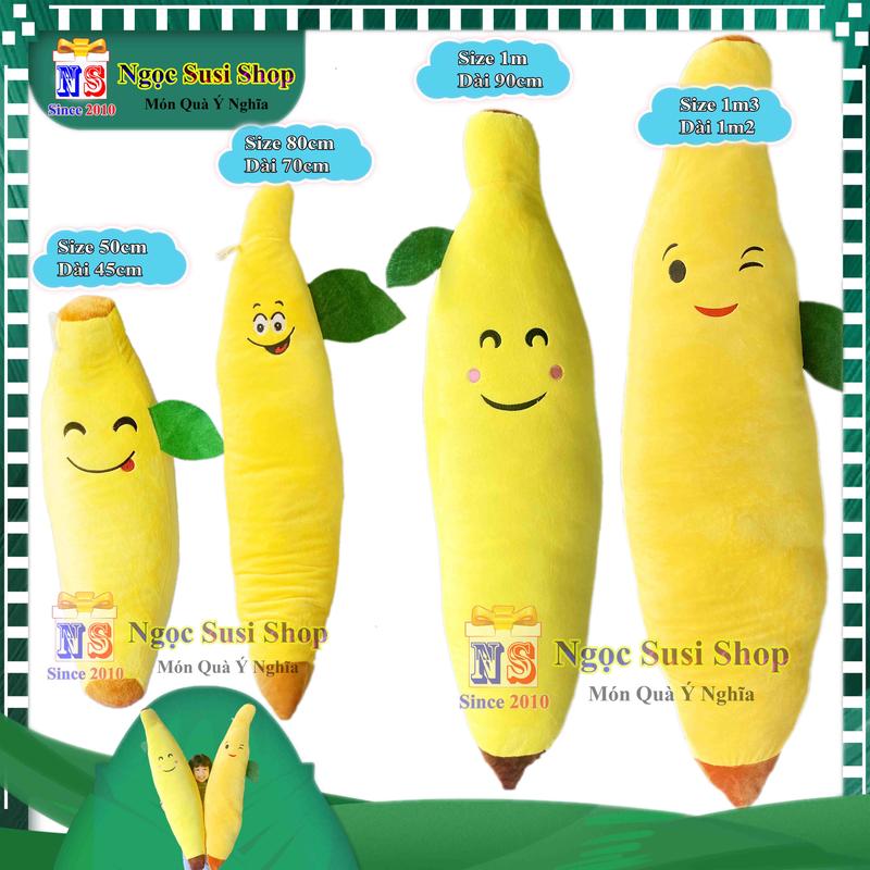 GỐI ÔM TRÁI CHUỐI SIÊU TO KHỔNG LỒ ÔM NGỦ - GẤU BÔNG HÌNH QUÃ CHUỐI Thú Bông Thú Nhồi Bông Toy Đồ Chơi