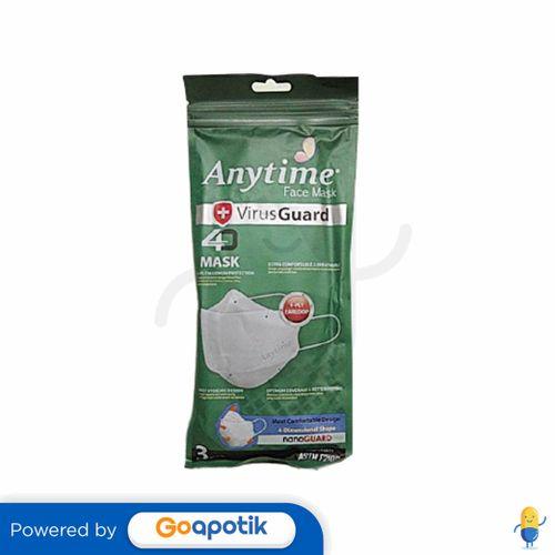 Gambar ANYTIME FACE MASK + VIRUS GUARD 4D MASK MIX SACHET 3 PCS dari Apotek Adapotek Padangsambian by GoApotik Kota Denpasar Tokopedia
