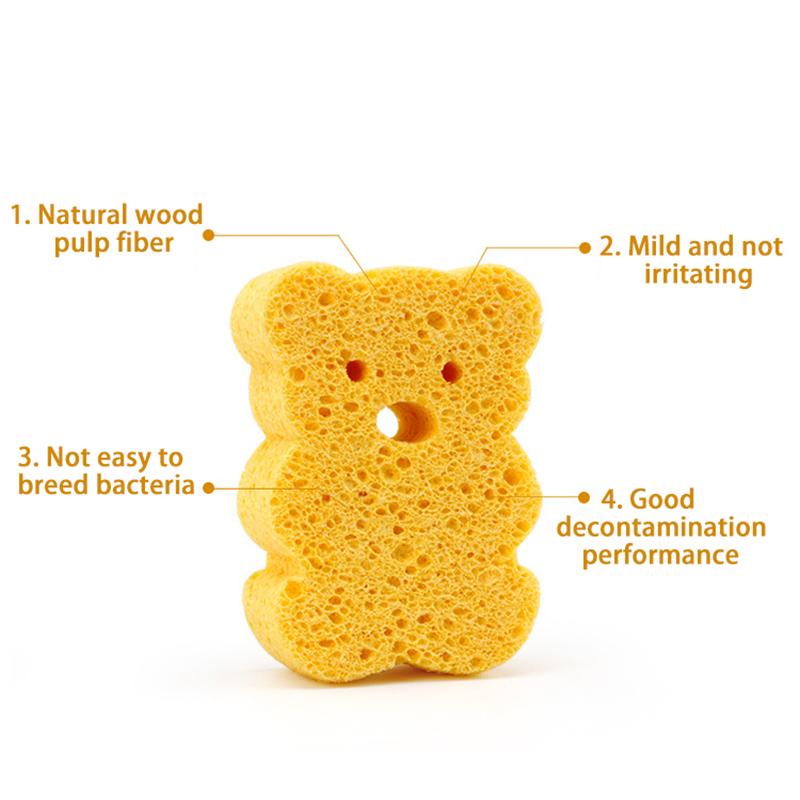 Product Introduction of 1PC Cartoon Kids Bath Brushes Shower Product Infant Sponge Cotton Rubbing Body Wash Children Rub baby Sponge Accessories New 17